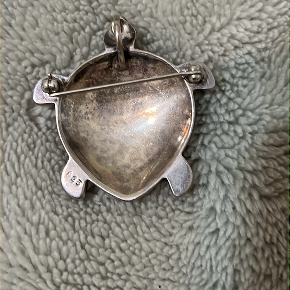 Sterling silver and genuine abalone shell pendant - Picture 2 of 3
